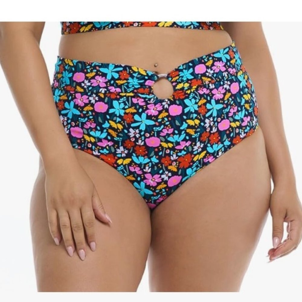 Body Glove Women's Standard Woodstock High Rise Bikini Bottom Swimsuit
